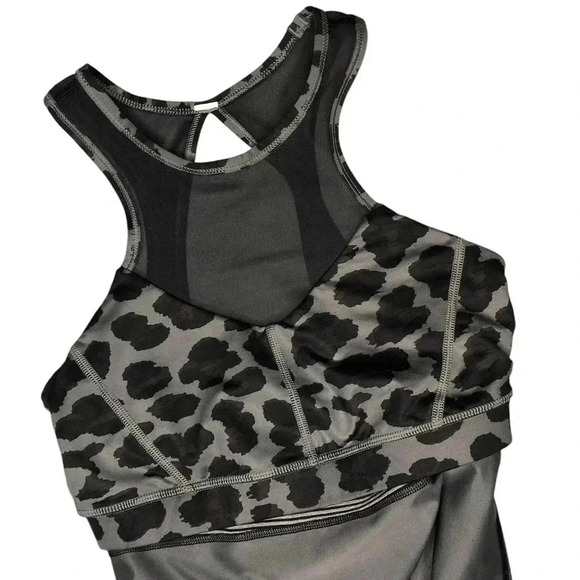 Lululemon Meshed Up 2in1 Leopard Print Active Bra & Tank - Picture 6 of 10